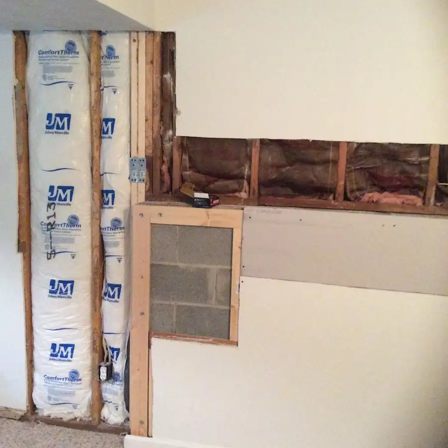 Wall insulation replacement during Contents Cleaning & Restoration in Seaside